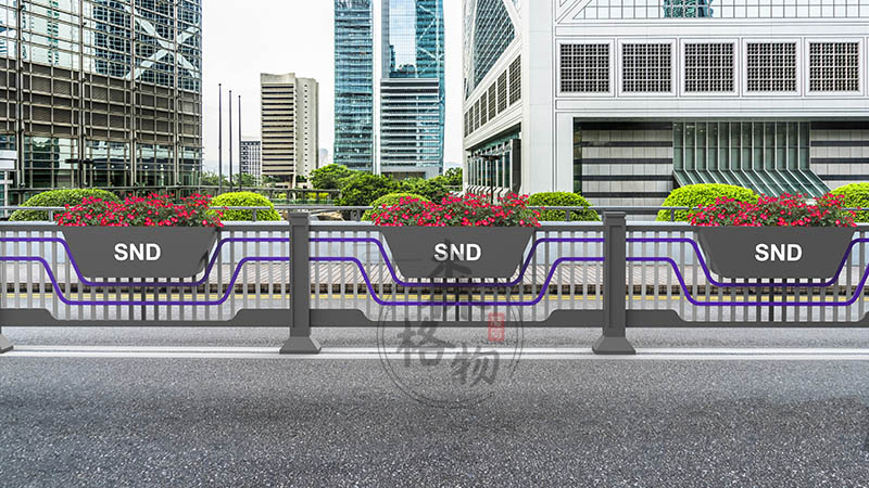 2023新款船型花箱护栏