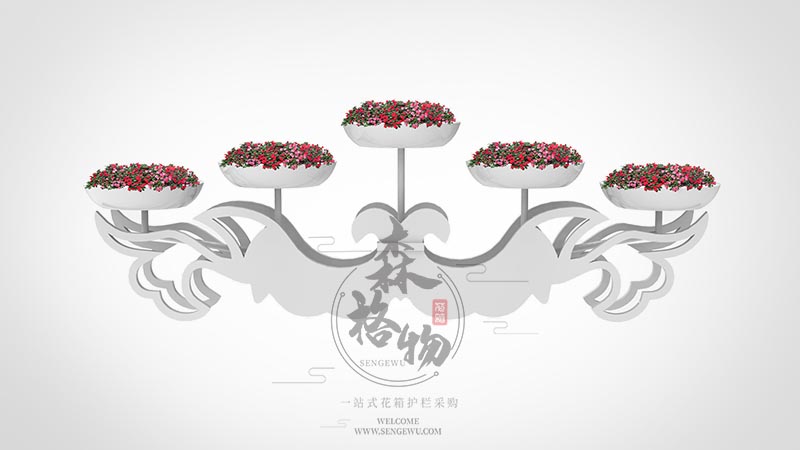 羽翼五盆立体花架