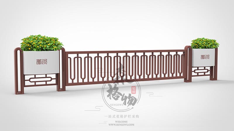 简约不锈钢花箱护栏
