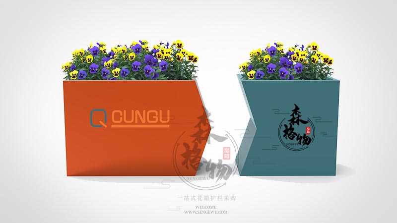 异形组合不锈钢花箱