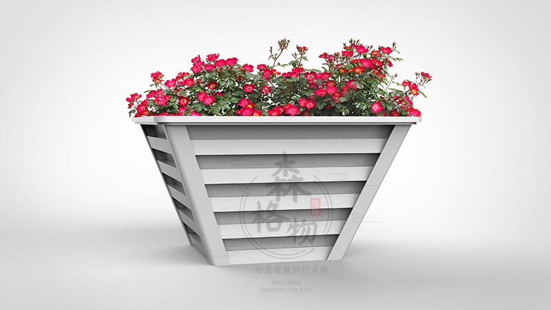 敞口梯形铝合金花箱